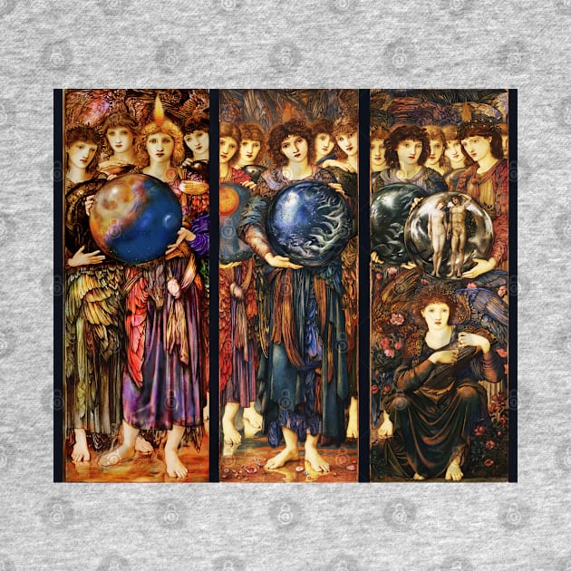 DAYS OF CREATION ANGELS Fourth, Fifth and Sixth Day by Edward Burne Jones by BulganLumini